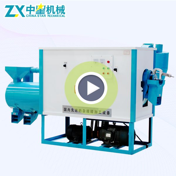 T3型玉米脱皮制糁机加工视频